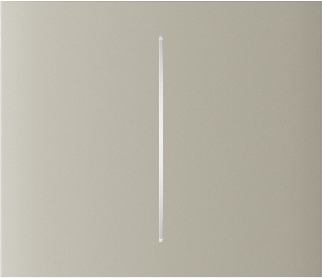 CenterButton (2-gang) vertical Elfenbein