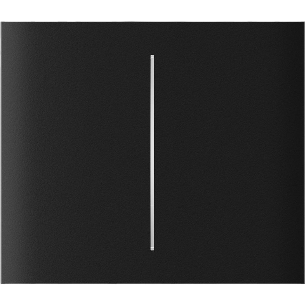 CenterButton (2-gang) vertical Schwarz