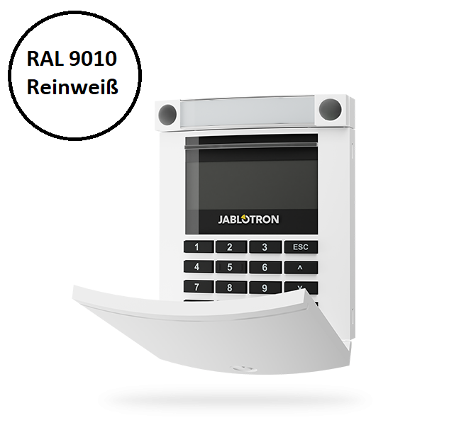JA-114E-WH Buszugangsmodul mit Display, Tastatur und RFID