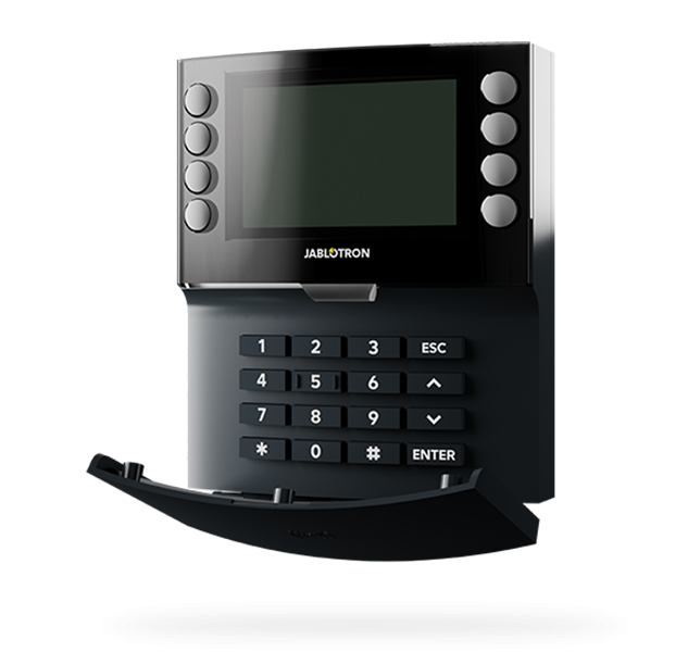JA-155E-AN Kabellose Viersegmenttastatur mit Display und RFID-Leser - anthrazit