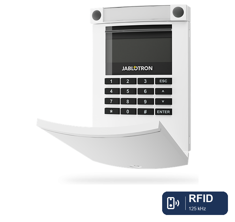 JA-154E-WH Drahtloses Zugangsmodul mit Display, Tastatur und RFID