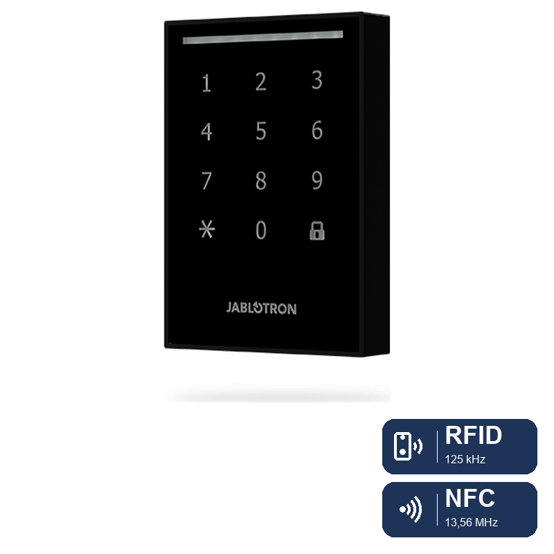JA-121E-BK Bus-Außentastatur mit RFID/NFC-Leser - schwarz