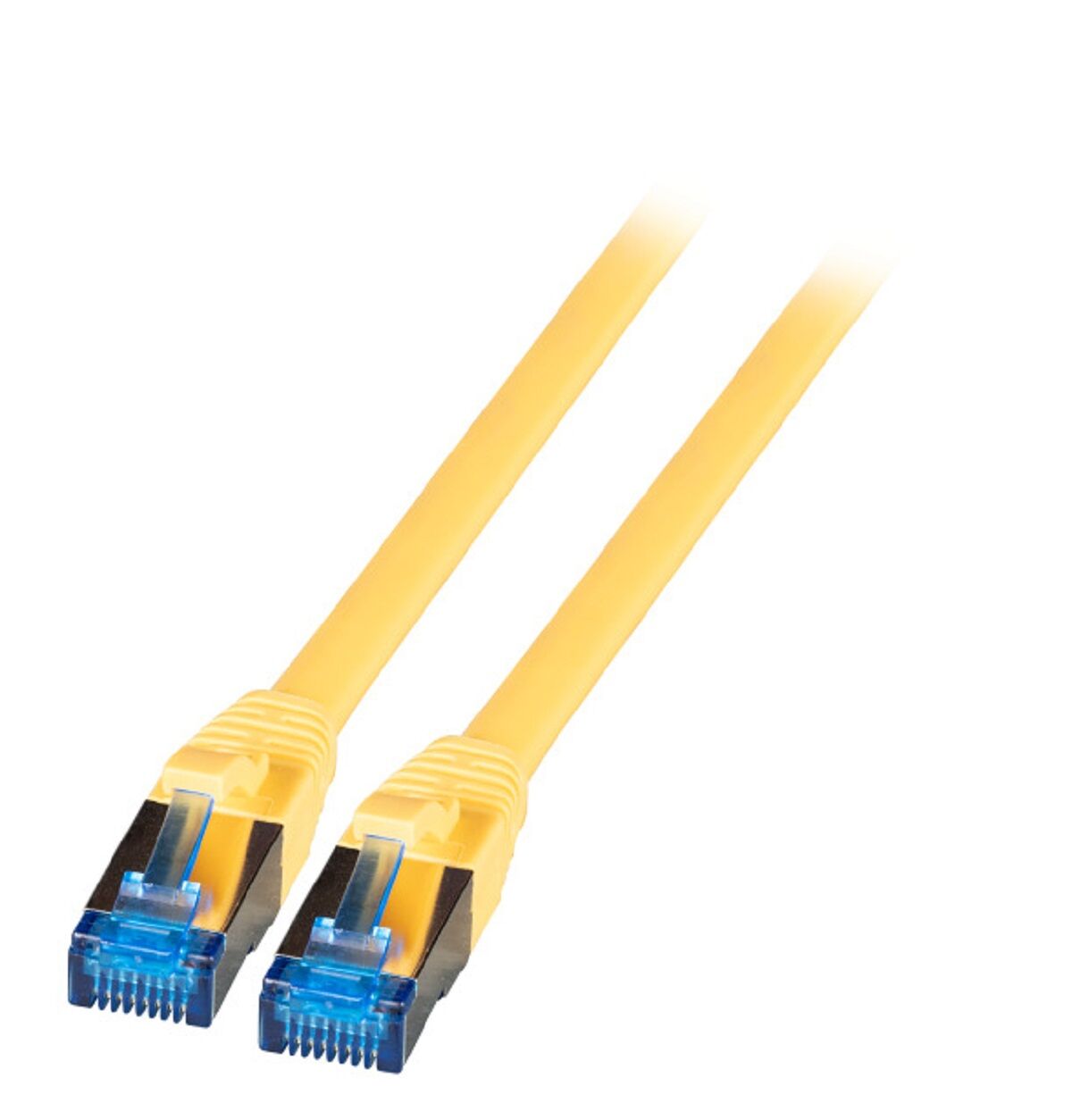 RJ45 Patchkabel Cat.6A S/FTP TPE Cat.7 Rohkabel gelb