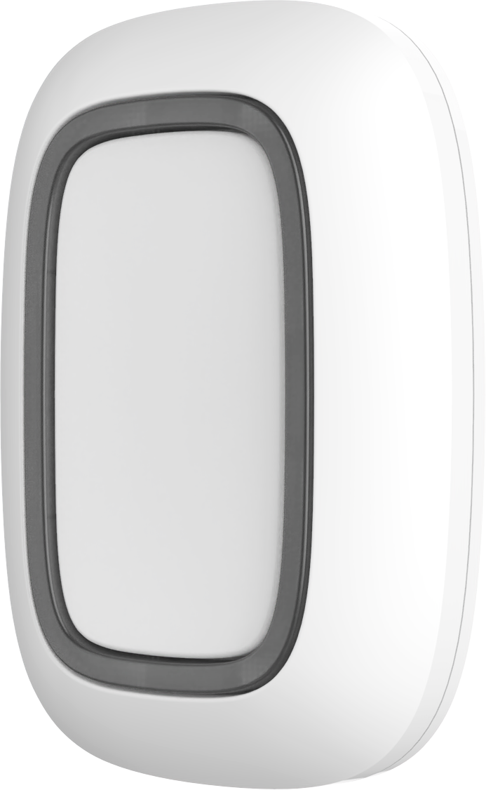 White Label Button Weiß