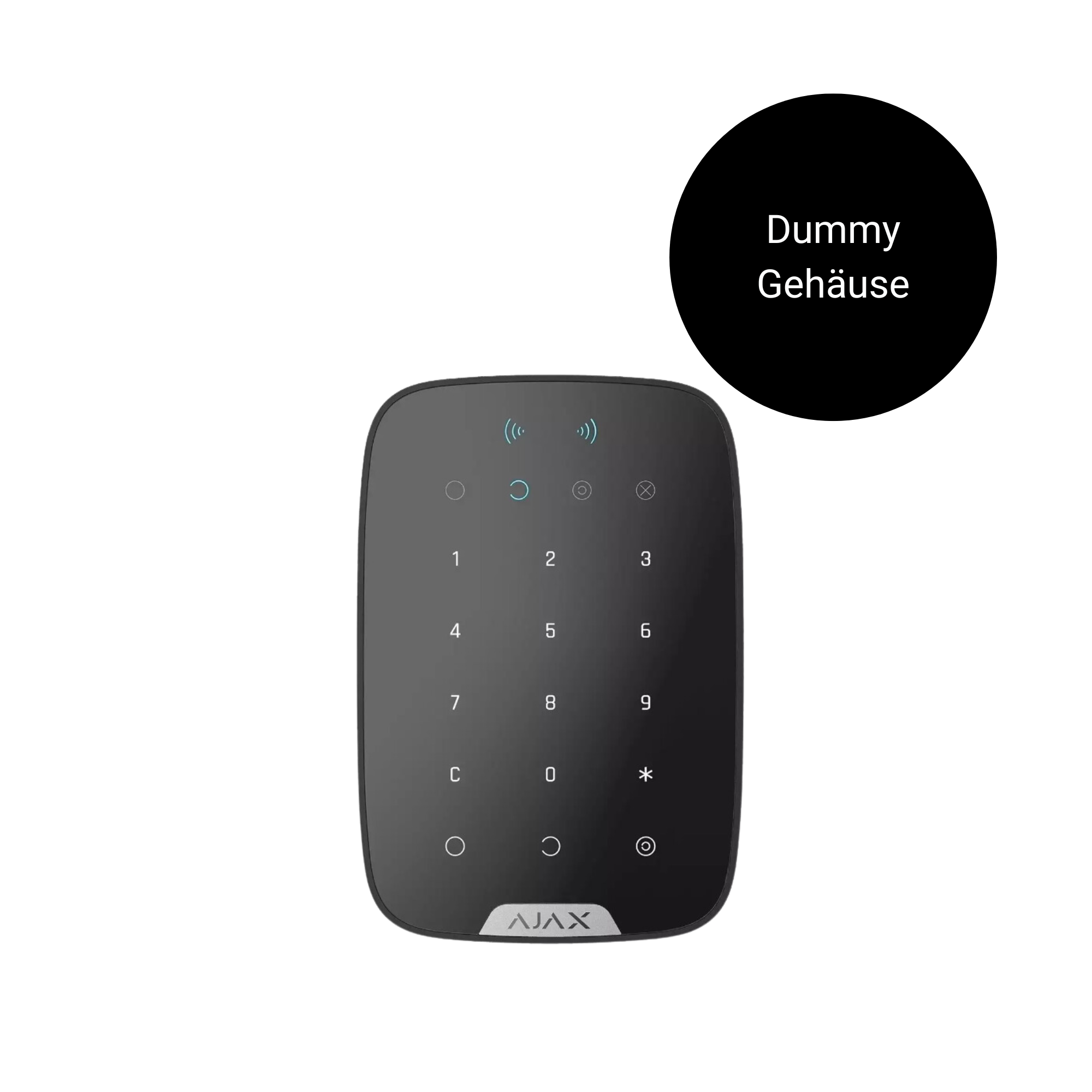 DummyBox Ajax KeyPad Plus Jeweller schwarz