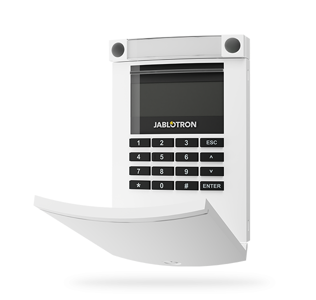 JA-154E-WH Drahtloses Zugangsmodul mit Display, Tastatur und RFID