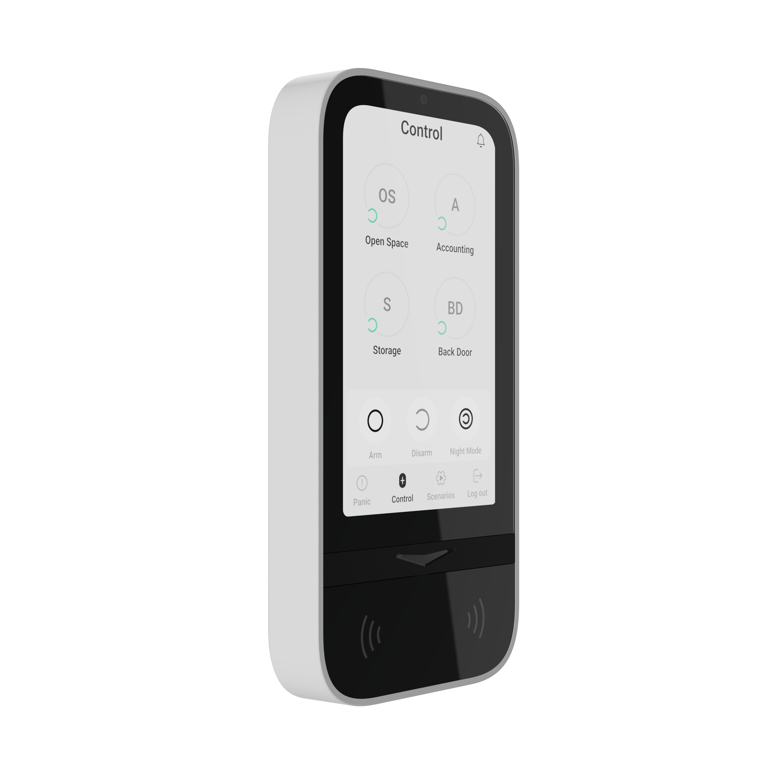 White Label KeyPad Touchscreen Weiß
